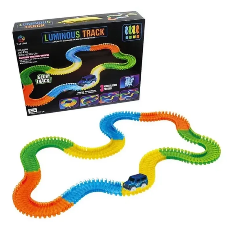 Pista Magic Track Carro Luz Juguete Nino - Electroshopy