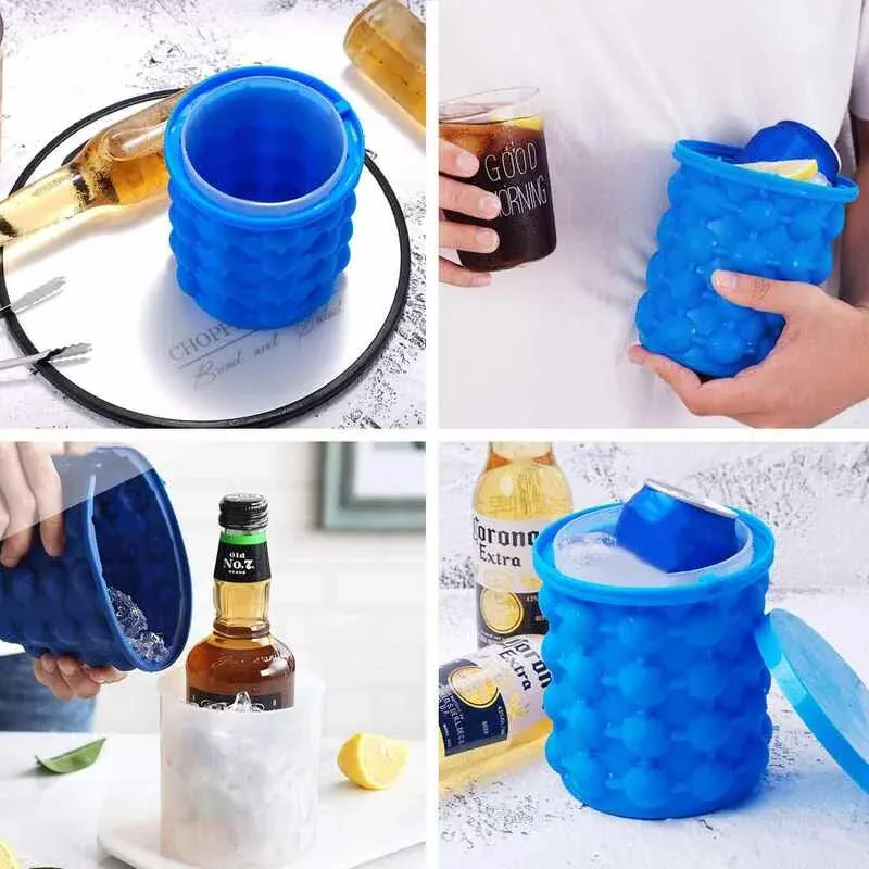 Molde Siliconado Para Cubos De Hielo - Electroshopy