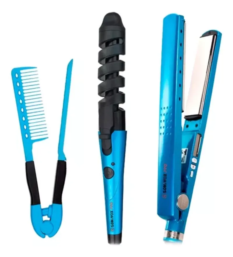 Combo Plancha Peine Rizadorsecador Nova - Electroshopy - Vista 2