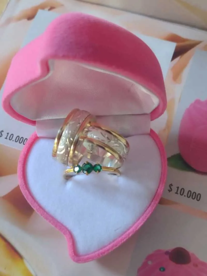 Argollas Esplendor Plata Y Oro - Electroshopy