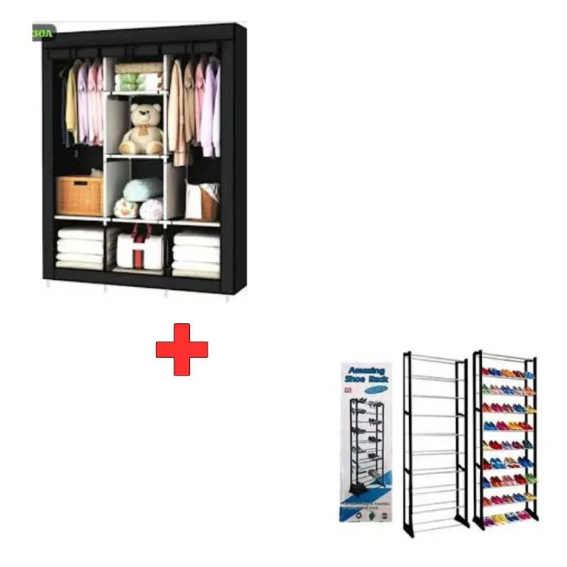 Armario 3 Cuerpos Ozapatos 10 Nvls Eco - Electroshopy