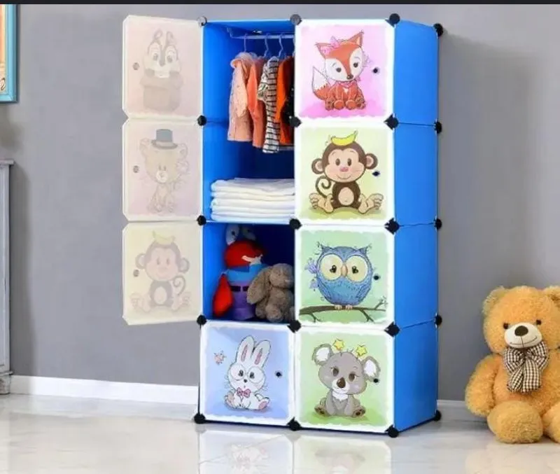 Armario Infantil 2 Modulos Azul - Electroshopy