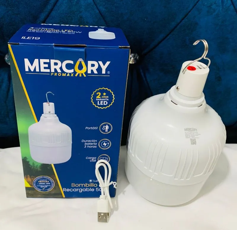 Bombillo Led Recargable X 50w - Electroshopy