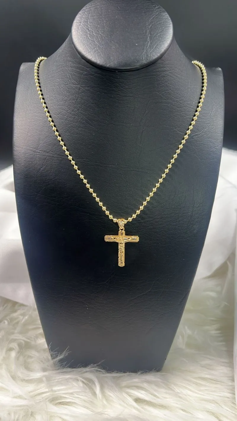 Cad Milit Diamantada Dije Circon Dorada - Electroshopy