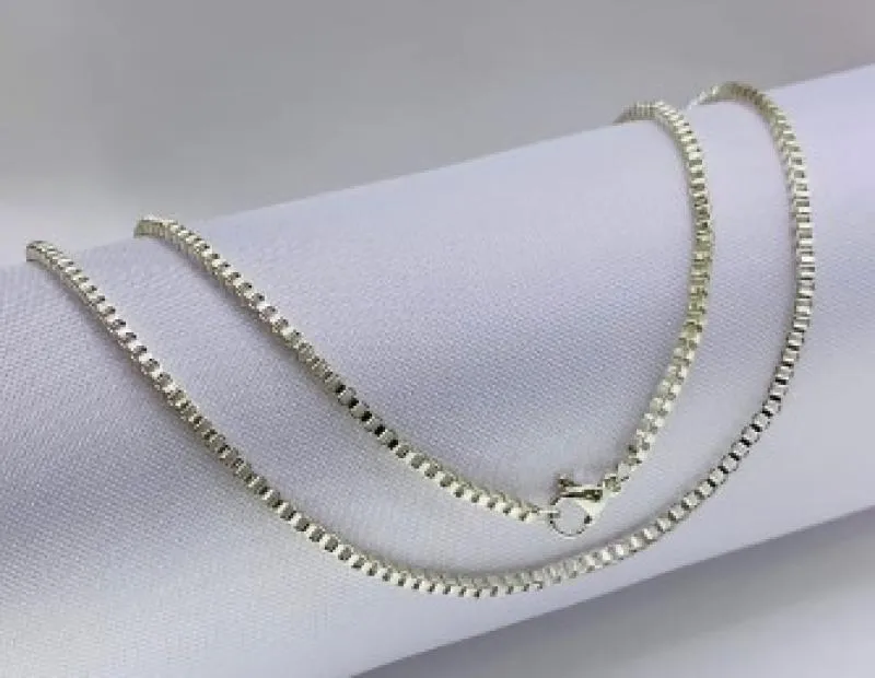 Cadena Platizada Veneciana 2mm - Electroshopy