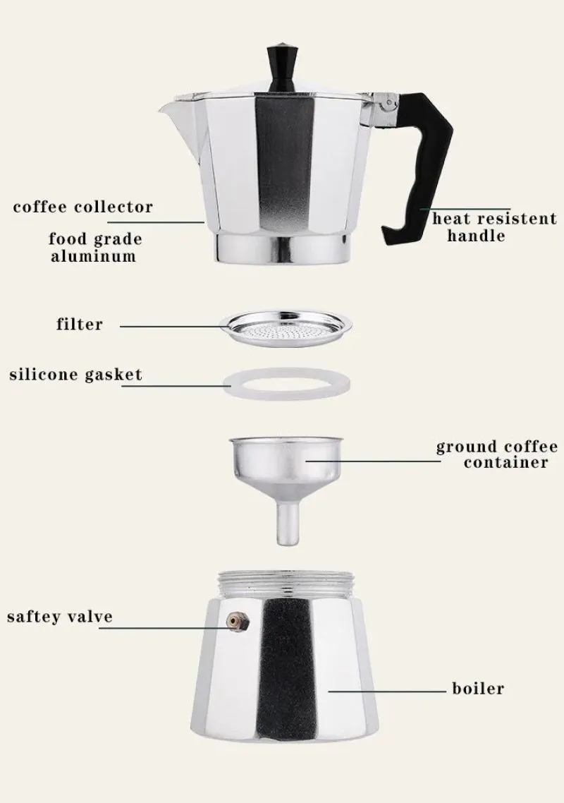 Cafetera Moka Aluminio 9 Tazas - Electroshopy - Vista 2