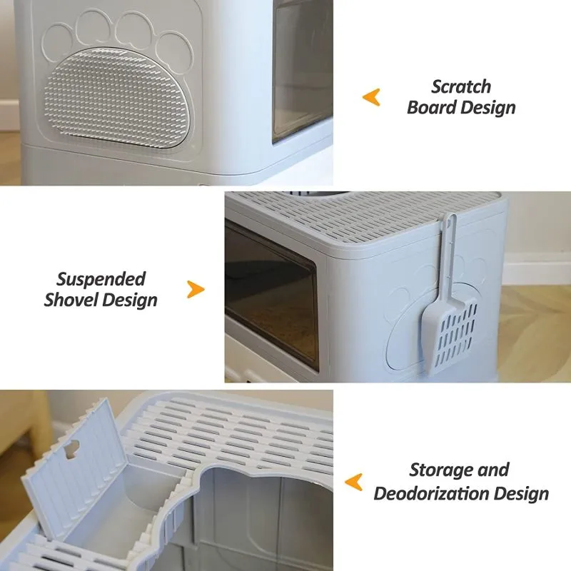 Caja De Arena Plegable Para Gatos - Electroshopy - Vista 2
