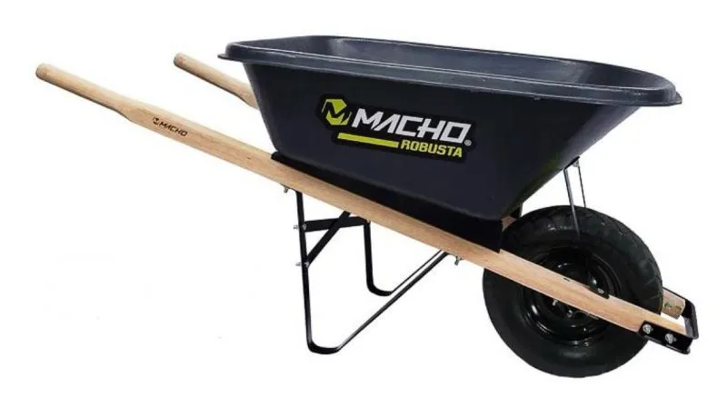 Carretilla Plast Cabo Madera Antipinchaz - Electroshopy