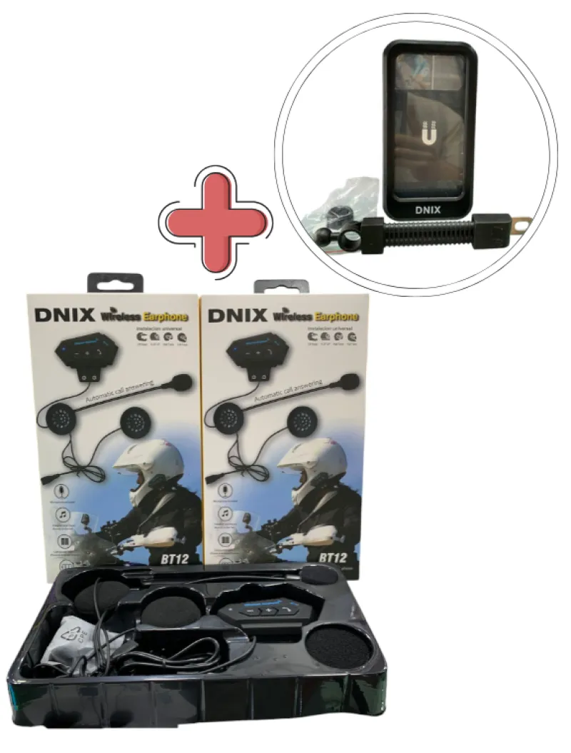 Combo 1 Bt12 Holder Moto Para Espejo - Electroshopy