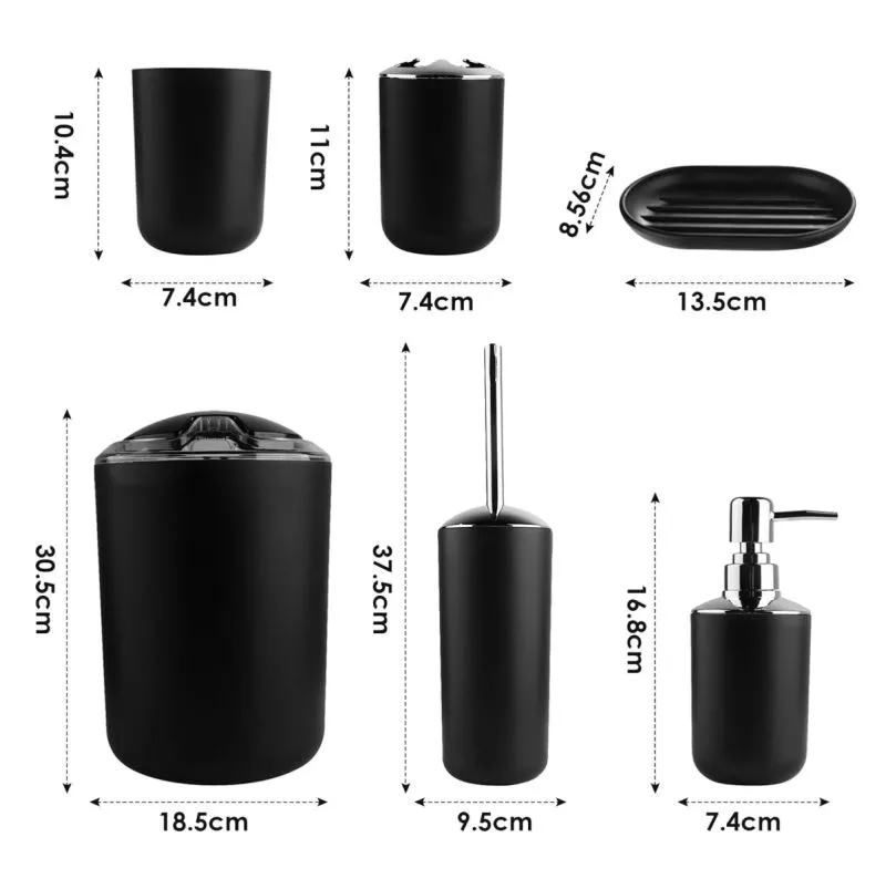 Combo Juego Accesorios Para Bano 6 Pieza - Electroshopy - Vista 2