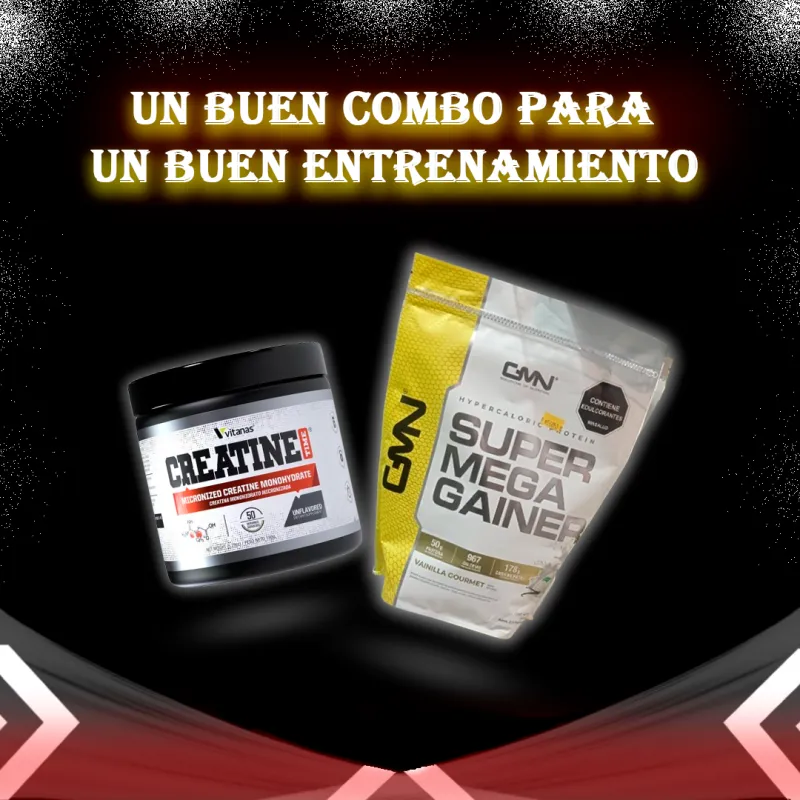 Combo Super Mega Gainer Creatina Vitan - Electroshopy