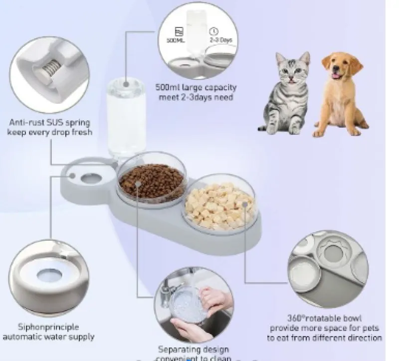 Comedero Para Gatos Automatico 2 En 1 - Electroshopy - Vista 2