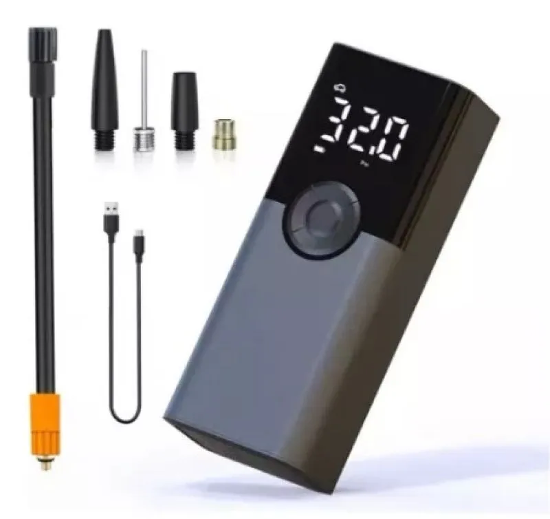 Compresor De Aire Digital Con Powerbank - Electroshopy