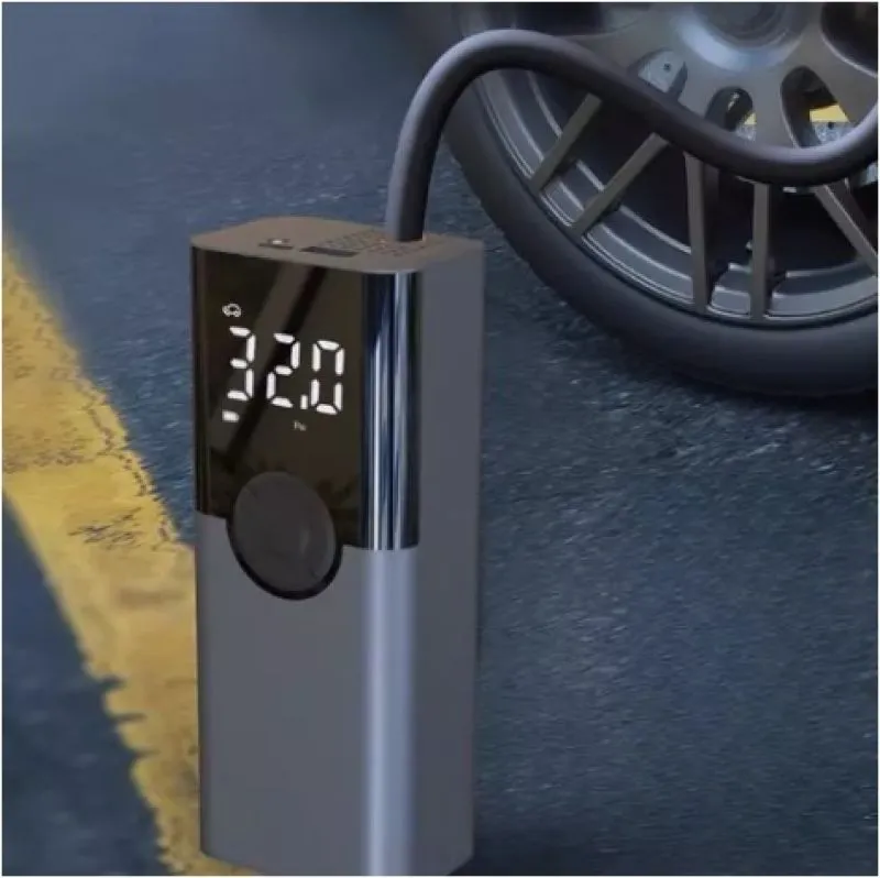 Compresor De Aire Digital Con Powerbank - Electroshopy - Vista 3