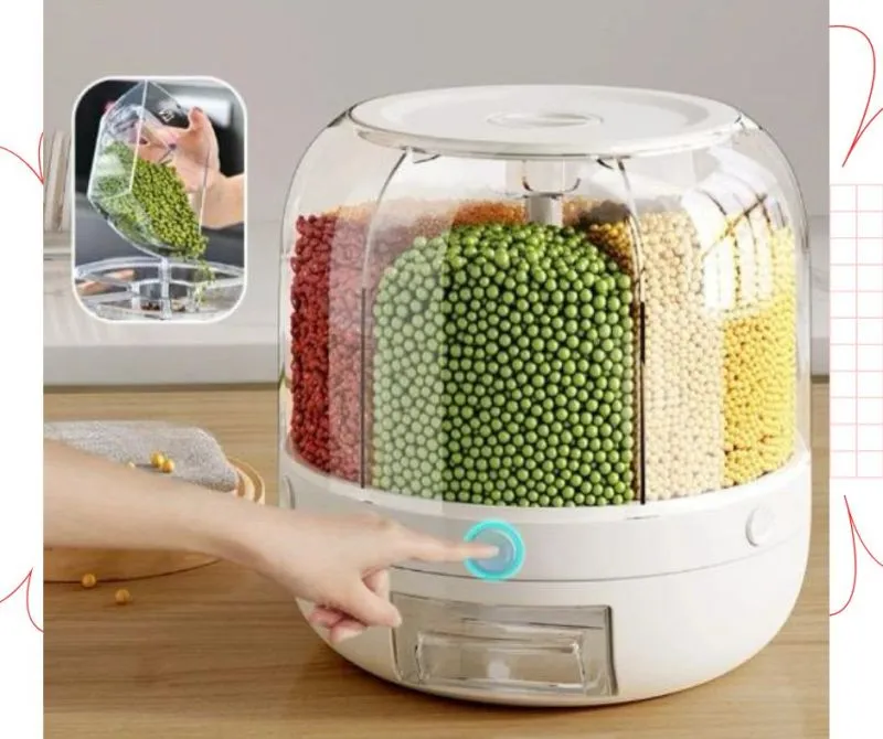 Dispensador De Granos Giratorio De 360 - Electroshopy