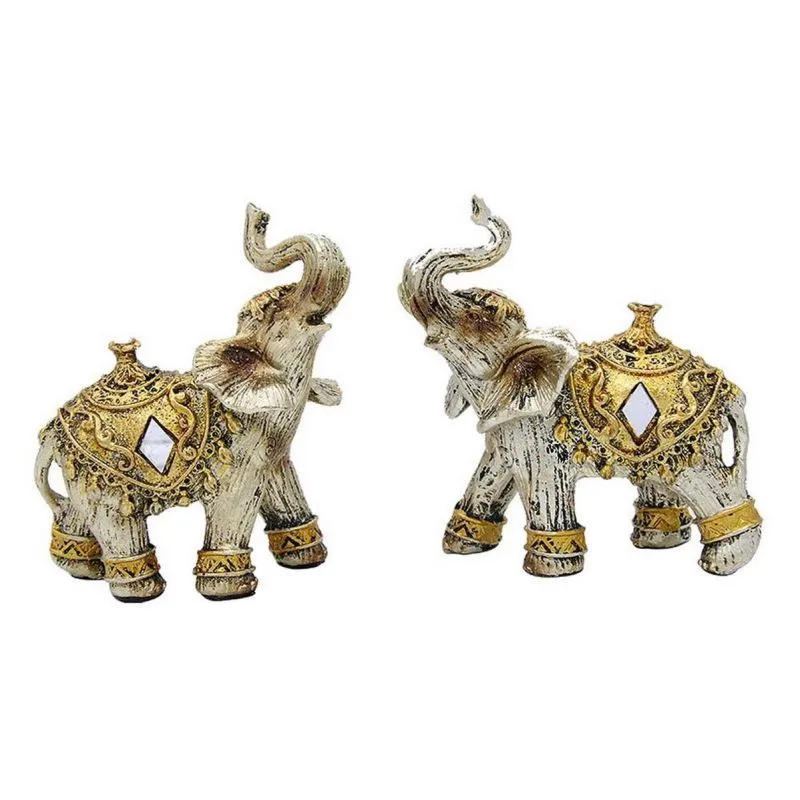 Elefante Plateado Vintage Duo Dorado - Electroshopy
