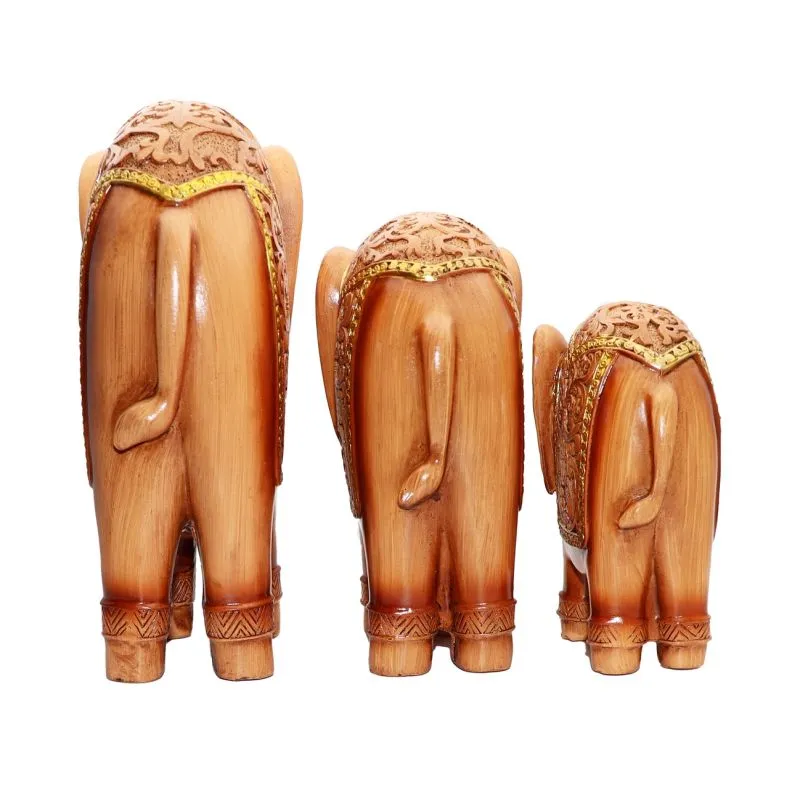 Elefantes Decoracion Adorno Suerte X 3 - Electroshopy - Vista 2