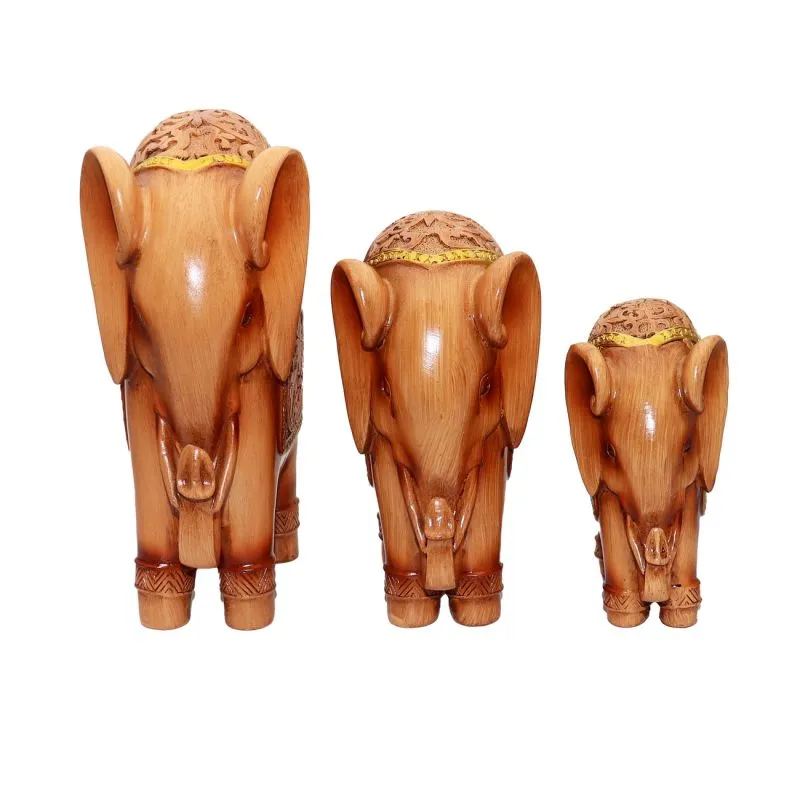 Elefantes Decoracion Adorno Suerte X 3 - Electroshopy - Vista 3