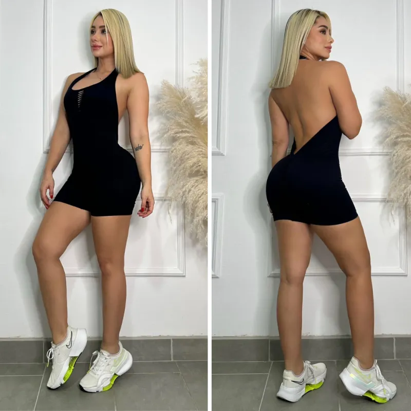 Enterizo Corto Halter - Electroshopy - Vista 3