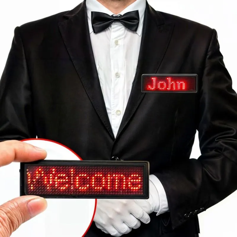 Escarapela Led Recargable Programable - Electroshopy