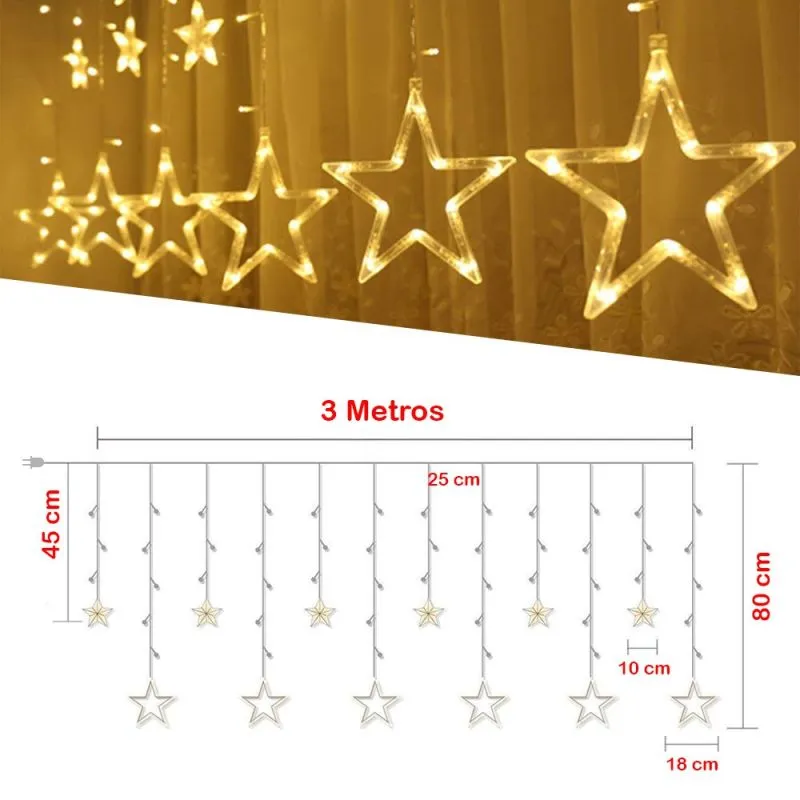 Extension Estrellas 3m Navidad 2090 - Electroshopy - Vista 4