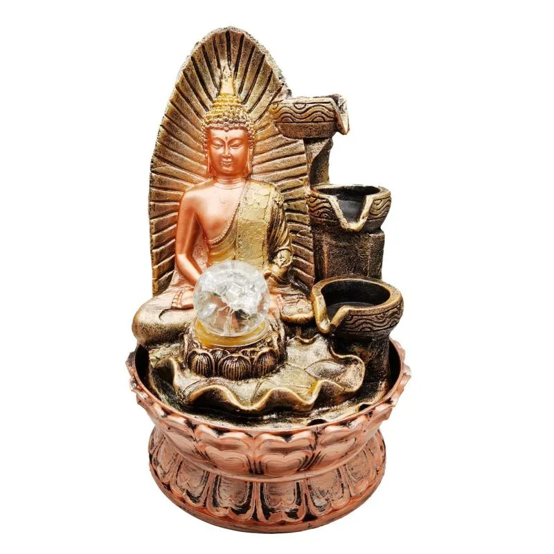 Fuente De Agua Buda Aurora Suerte 0357 - Electroshopy