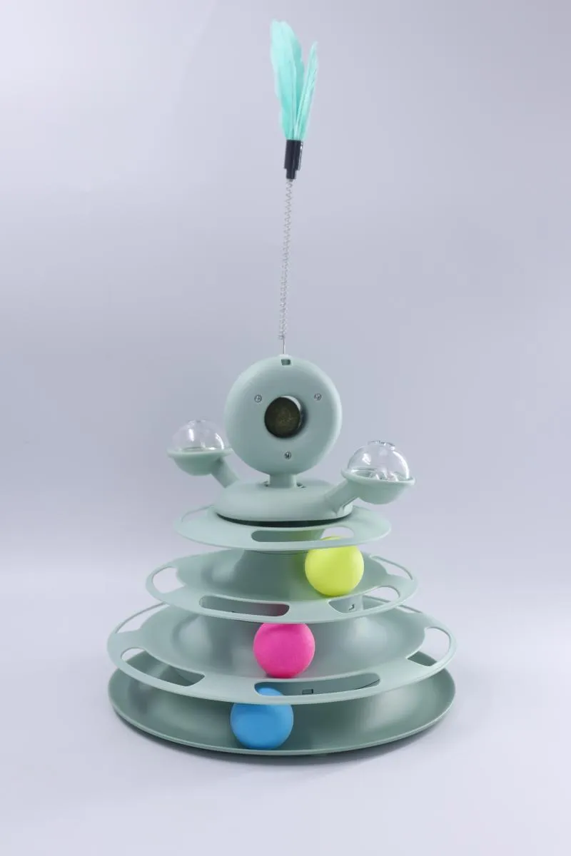 Gimnasio Para Gatos, Con Bolas - Electroshopy