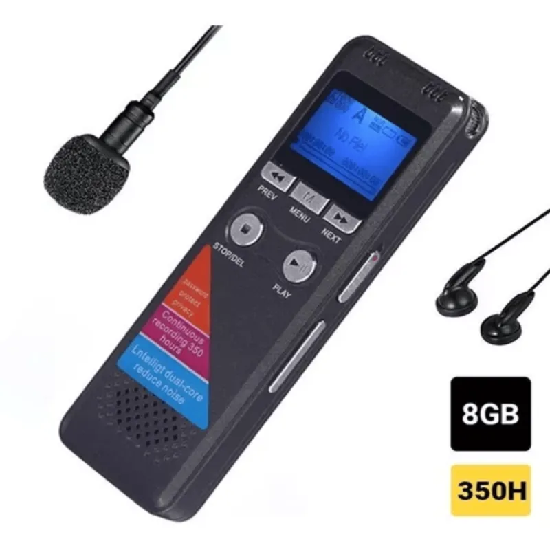 Grabador Microfono Voz Audio Digital Pro - Electroshopy - Vista 3