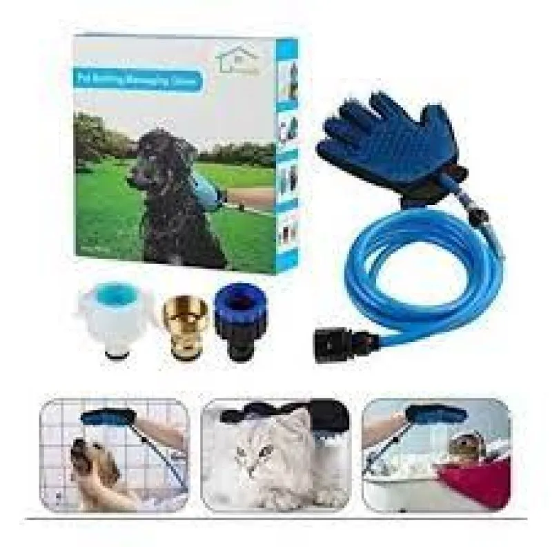 Guante Bano Para Mascotas Con Manguera - Electroshopy - Vista 2