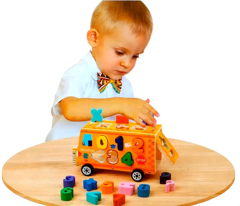 Juego Bus Escolar Encastre Numeros Multi - Electroshopy - Vista 2