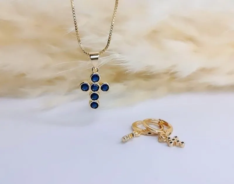 Juegos De Cadenas De Cruz Azul - Electroshopy - Vista 2