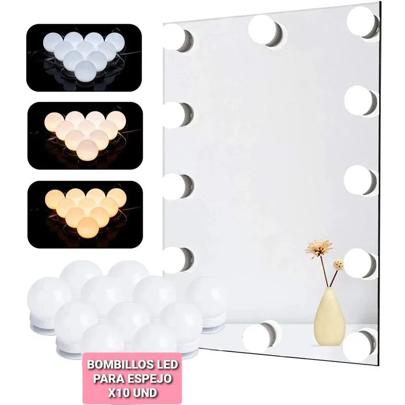 Kit Bombillos Led Para Espejo - Electroshopy