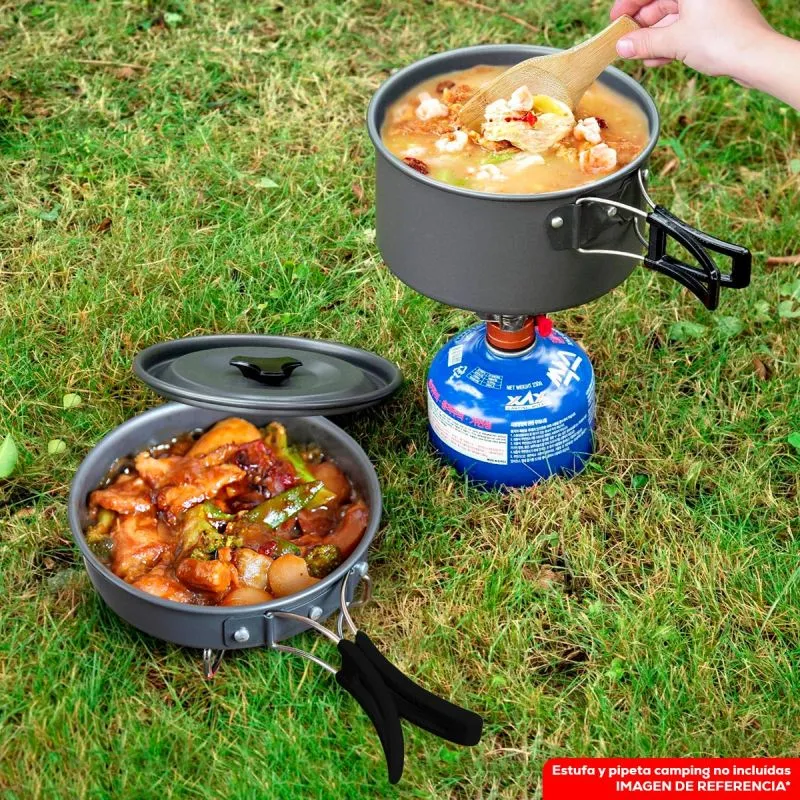 Kit De Utensilios Cocina Camping Sy200 - Electroshopy