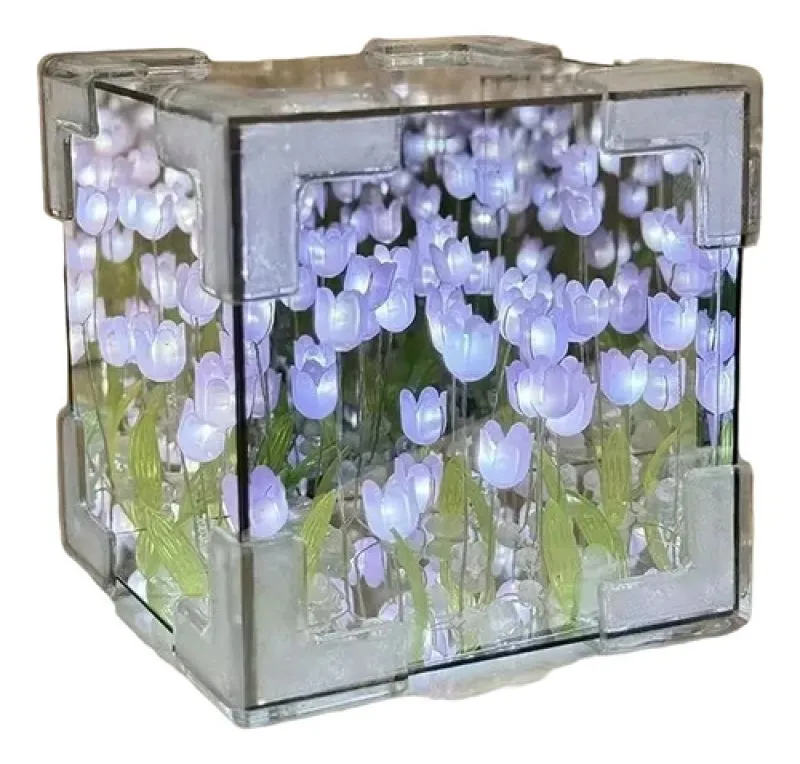 Lampara Tulipan Cuadrara Para Armar - Electroshopy