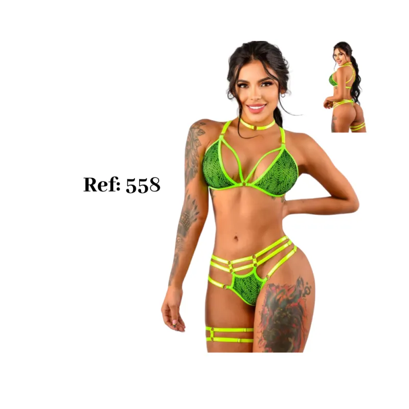 Lenceria Fina Sensual Y Erotica Verde - Electroshopy