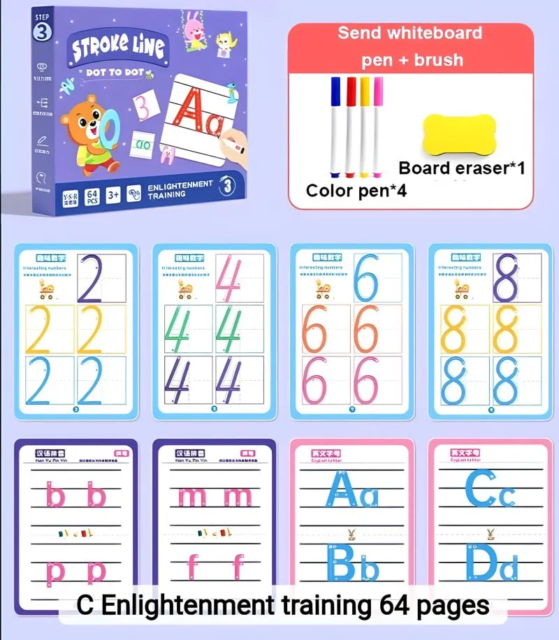 Libro Trazos Letras Y Numeros X 2 - Electroshopy - Vista 3