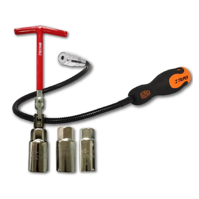 Llave Para Bujias 4 Piezas Iman Extensi - Electroshopy