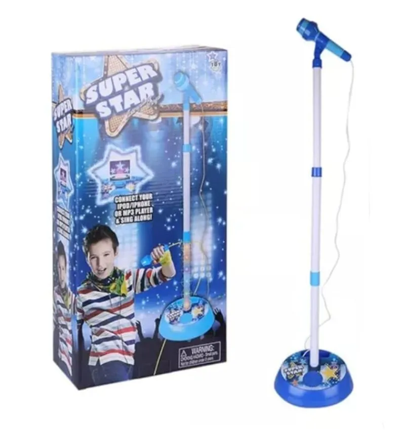 Microfono Karaoke Luces Y Sonidos - Electroshopy