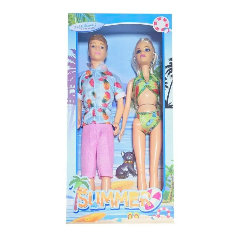 Muneca Muneco Playa Vacaciones Mascota - Electroshopy