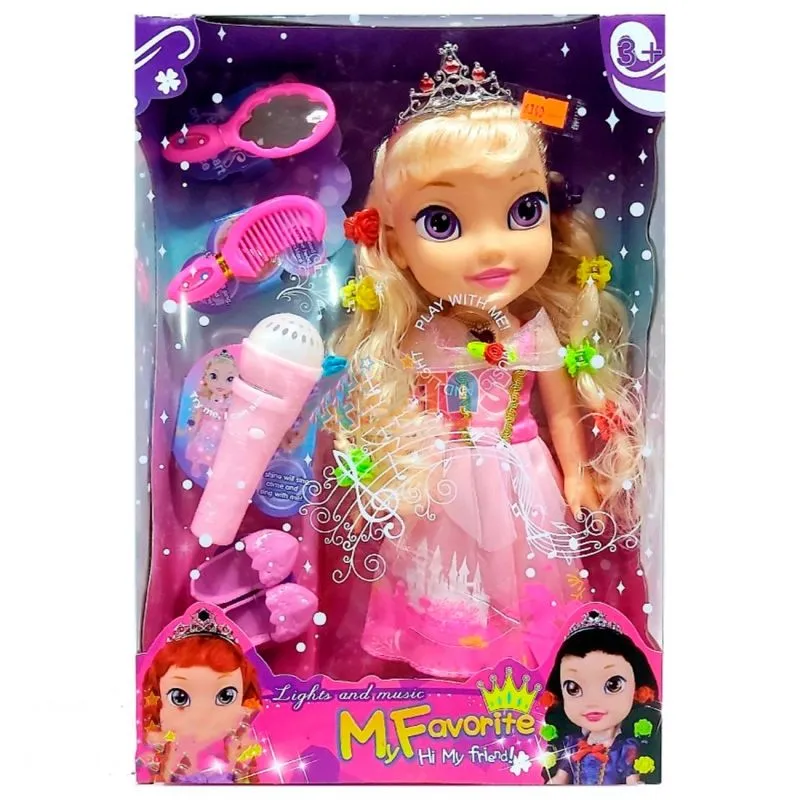 Muneca Princesa Aurora Luces Nina Sonido - Electroshopy