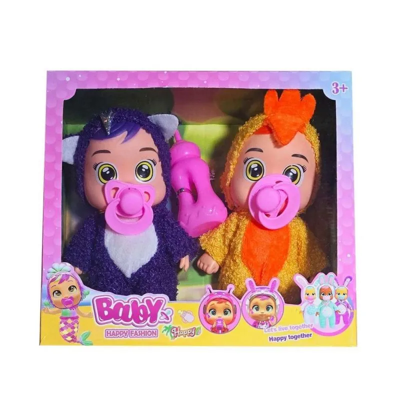 Muneco Bebe Pijama Lloron Duo Juguete In - Electroshopy