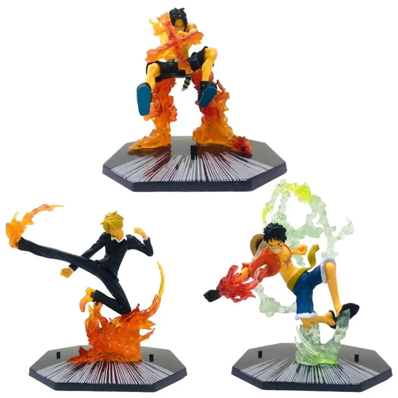 One Piece Anime Figuras De Accion X3 - Electroshopy