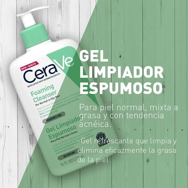 Gel Limpiador Espumoso Cerave 473 Ml - Electroshopy