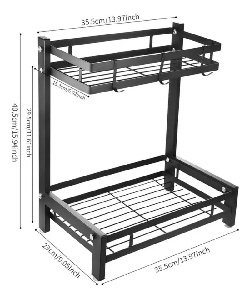 Organizador De Especias 2 Niveles De Met - Electroshopy