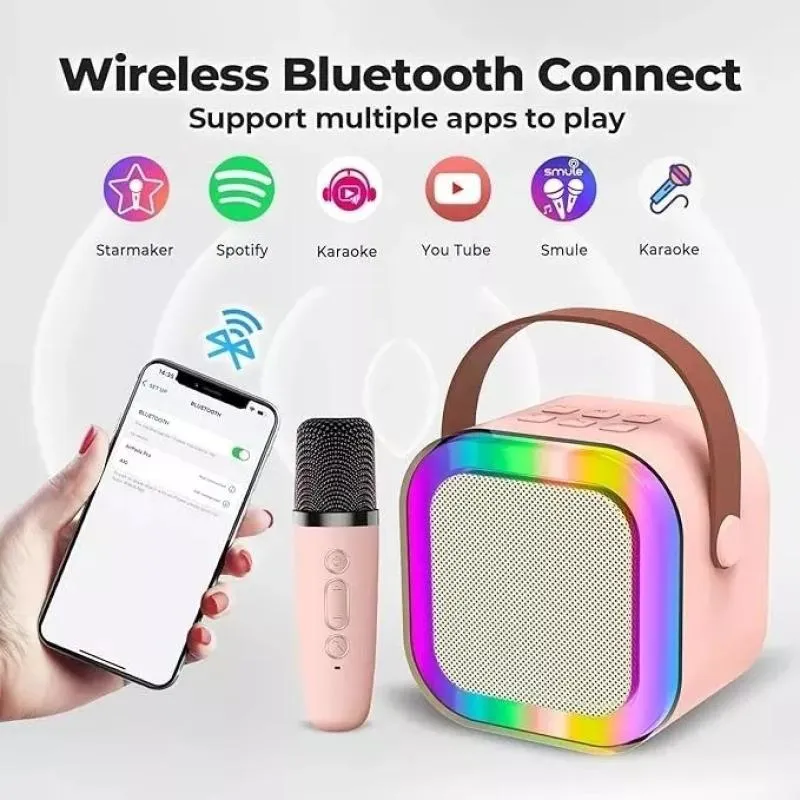 Parlante Y Microfono Karaoke K12 - Electroshopy - Vista 2