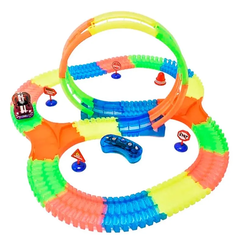 Pista De Carro Con Luces A Control - Electroshopy