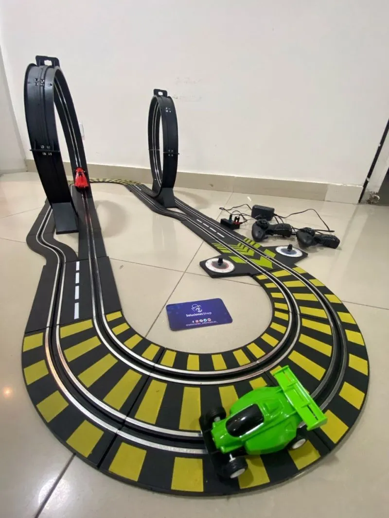 Pista De Carros Electrica Giratoria Incl - Electroshopy