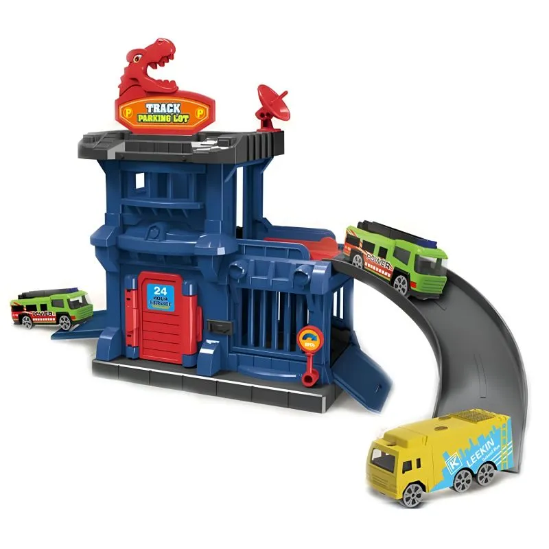 Pista De Carros Estacion Ciudad Garage - Electroshopy