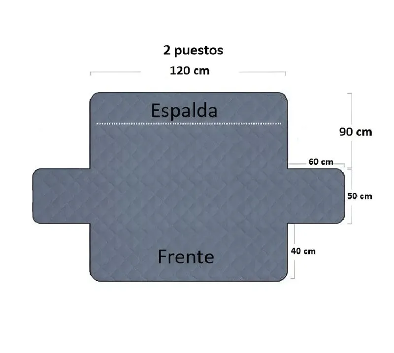Protector Sofa Forro Mueble Doble Faz - Electroshopy - Vista 3
