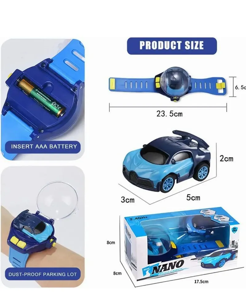 Reloj Con Mini Carro A Control Remoto - Electroshopy